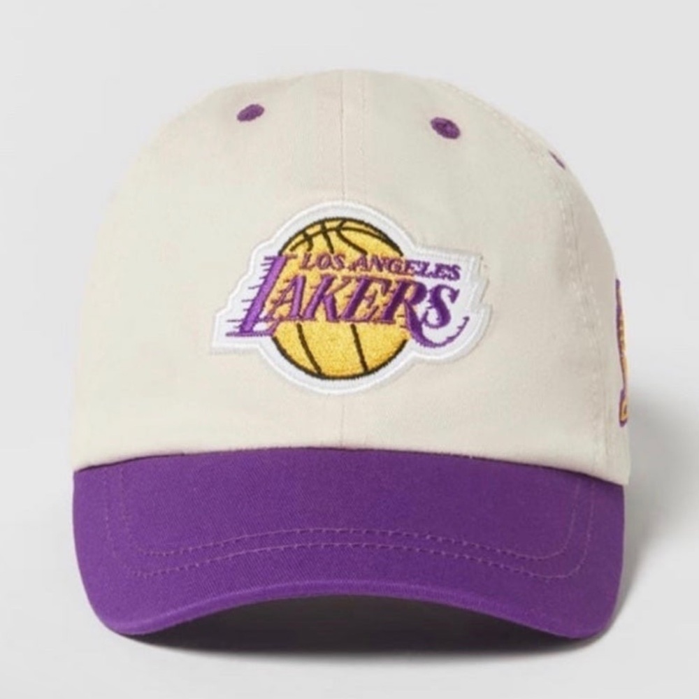 Zara Kids Cream and Purple Cap